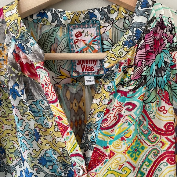 JOHNNY WAS Silk Blouse - Picture 4 of 5